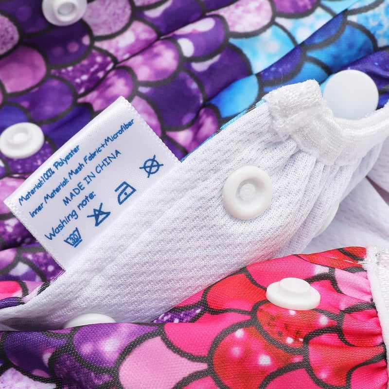 storeofbaby Reusable Swim Diapers Covers Waterproof Swimming Pants for 8-36lbs Unisex Baby Pack of 2 - Image 3